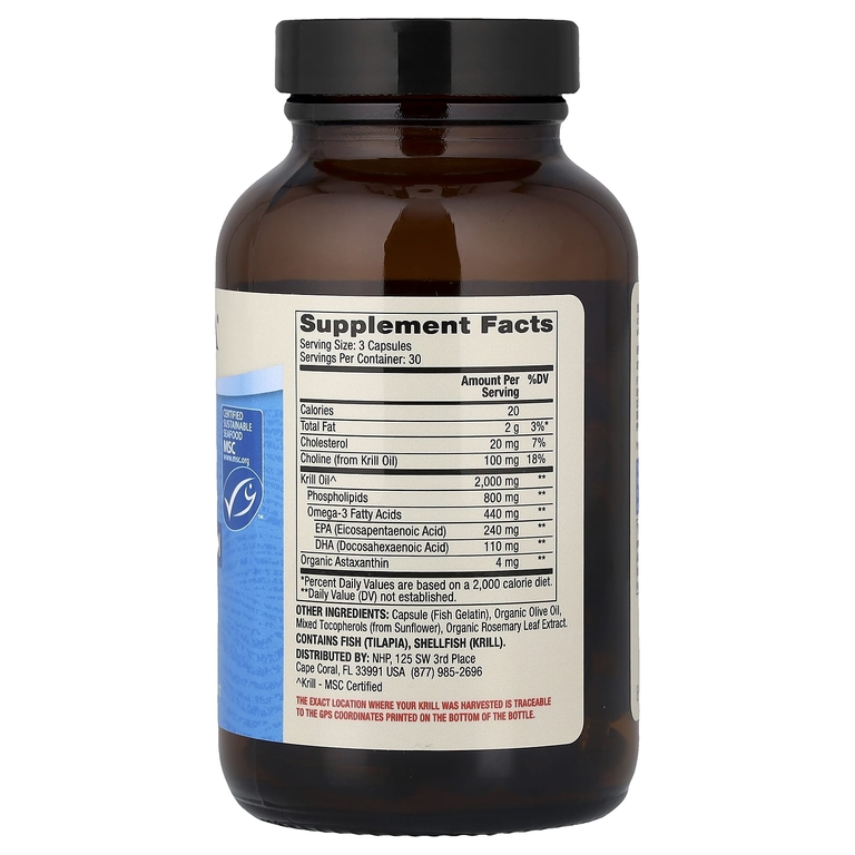 Dr. Mercola, масло антарктического криля, 90 капсул