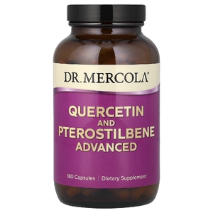 Dr. Mercola, Кверцетин и птеростильбен, улучшенный продукт, 180 капсул