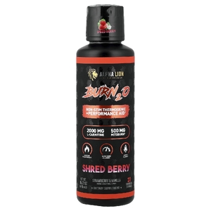 ALPHA LION, Burn2O, Shred Berry, клубника и ваниль, 465 мл (15,72 унции)