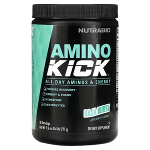 NutraBio, Amino Kick, Baja Burst, 271 г (0,6 фунта) (Товар снят с продажи) 