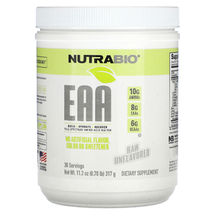 NutraBio, EAA, необработанные без добавок, 317 г (0,70 фунта) (Товар снят с продажи) 