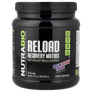 NutraBio, Reload Recovery Matrix, Grape Berry Crush, 841 г (1,85 фунта)
