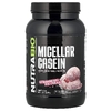 NutraBio, Мицеллярный казеин, клубничное мороженое, 907 г (2 фунта)