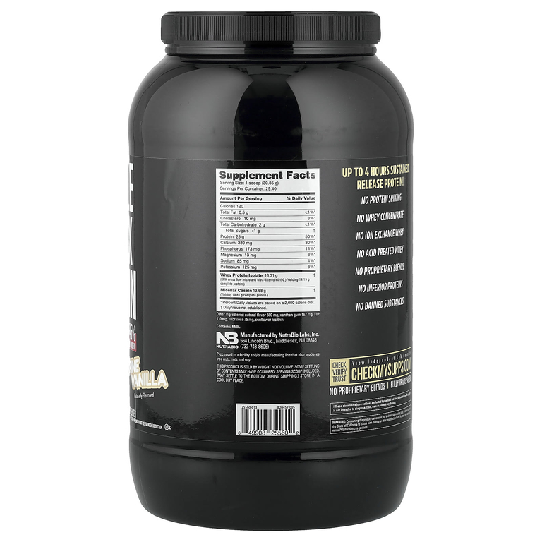 NutraBio, Muscle Matrix Protein, альпийская ваниль, 907 г (2 фунта) (Товар снят с продажи) 