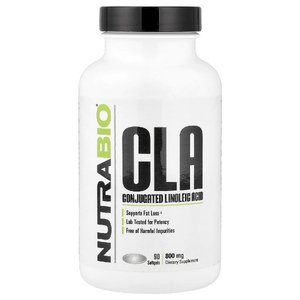 NutraBio, КЛК, 800 мг, 90 мягких таблеток  