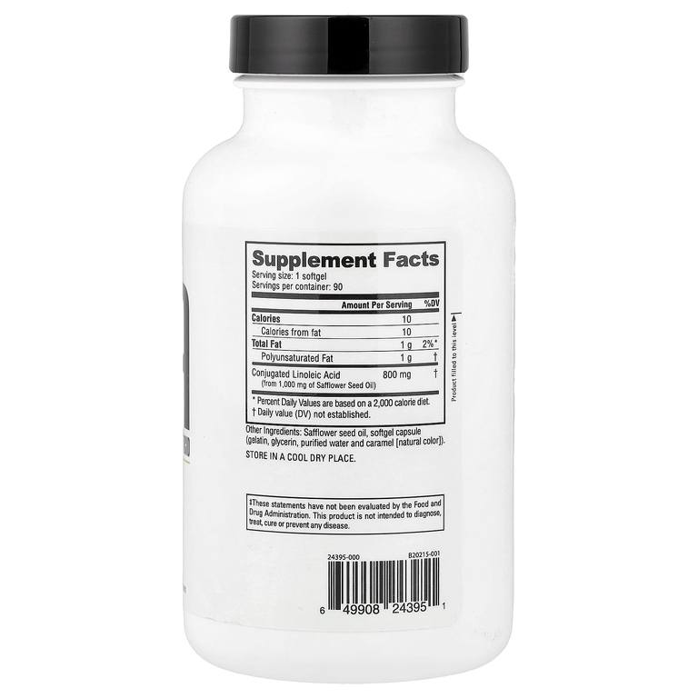 NutraBio, КЛК, 800 мг, 90 мягких таблеток (Товар снят с продажи) 