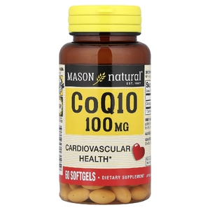 Mason Natural, Коэнзим Q10, 100 мг, 60 мягких таблеток (Товар снят с продажи) 