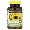 Mason Natural, Витамин C, апельсин и ваниль, 500 мг, 100 жевательных таблеток