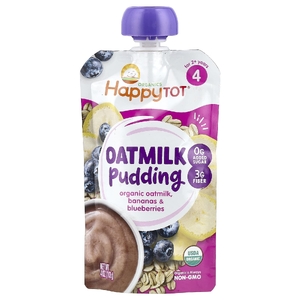 Happy Family Organics, Happy Tot®, овсяный пудинг, для детей от 2 лет, органическое овсяное молоко, бананы и голубика, 113 г (4 унции) (Товар снят с продажи) 