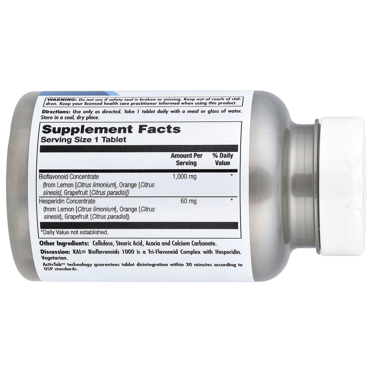 KAL, Bioflavonoids 1000, 100 таблеток (Товар снят с продажи) 