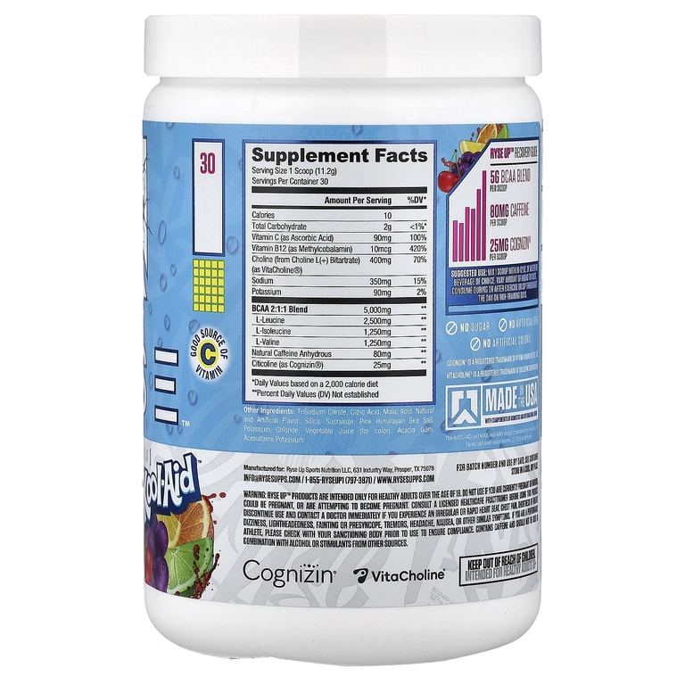 RYSE, Element Series, BCAA Focus, Kool-Aid™, тропический пунш, 336 г (11,9 унции)