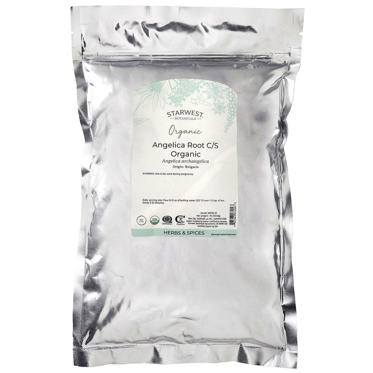Starwest Botanicals, органический корень дудника, измельченный, 453,6 г (1 фунт)