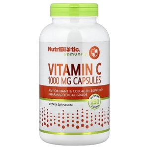 NutriBiotic, Immunity, витамин C, 1000 мг, 250 капсул