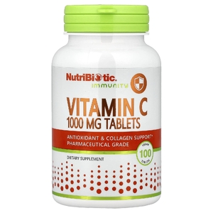 NutriBiotic, витамин C, 1000 мг, 100 веганских таблеток
