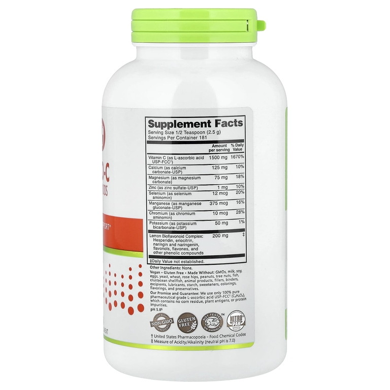 NutriBiotic, Immunity, аскорбат Bio-C, витамин C с биофлавоноидами и минералами, 454 г (16 унций) (Товар снят с продажи) 