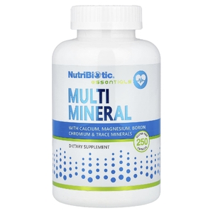 NutriBiotic, Essentials, мультиминерал, 250 капсул без глютена