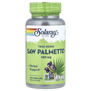 Solaray, True Herbs, сереноа, 580 мг, 100 вегетарианских капсул