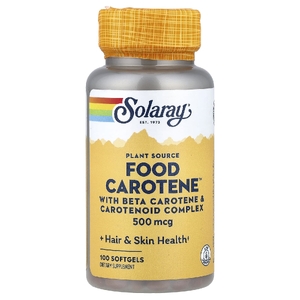 Solaray, Food Carotene™, 500 мкг, 100 капсул