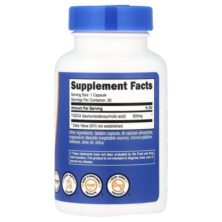 Nutricost, TUDCA, 500 мг, 30 капсул