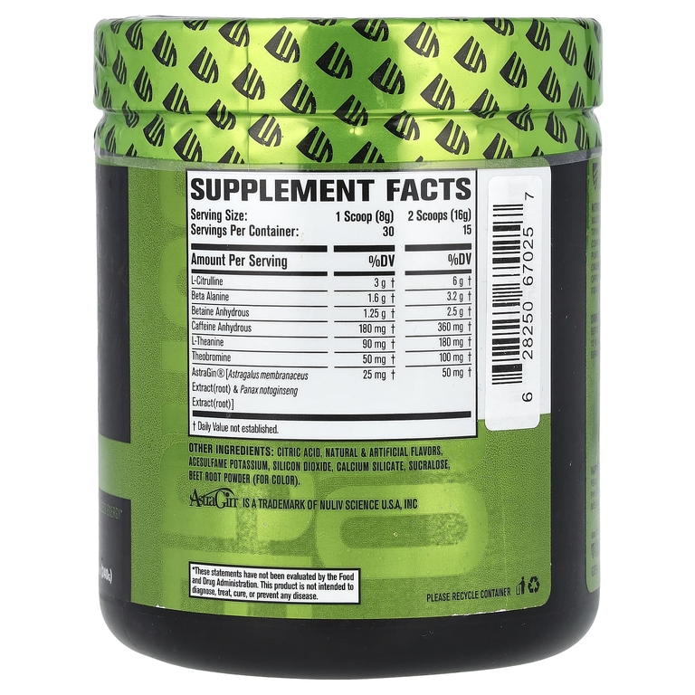 Jacked Factory, Nitro Surge ™, перед тренировкой, арбуз, 240 г (8,46 унции)