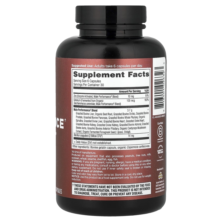 Ancient Nutrition, Male Performance, 180 капсул