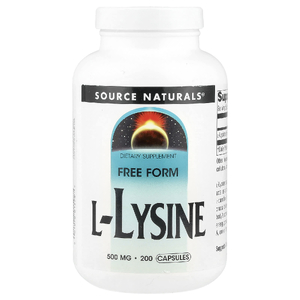 Source Naturals, L-лизин, 500 мг, 200 капсул