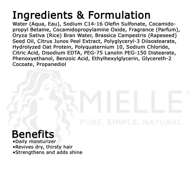Mielle, Rice Water Collection, увлажняющий шампунь, 227 г (8 унций) (Товар снят с продажи) 