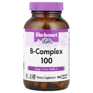 Bluebonnet Nutrition, витамины группы B, 100 вегетарианских капсул