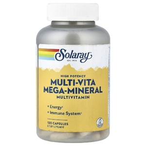 Solaray, Multi-Vita Mega-Mineral, мультивитамины, 120 капсул