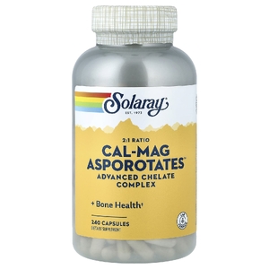 Solaray, Cal-Mag Asporotates™, 2:1, 240 капсул (Товар снят с продажи) 