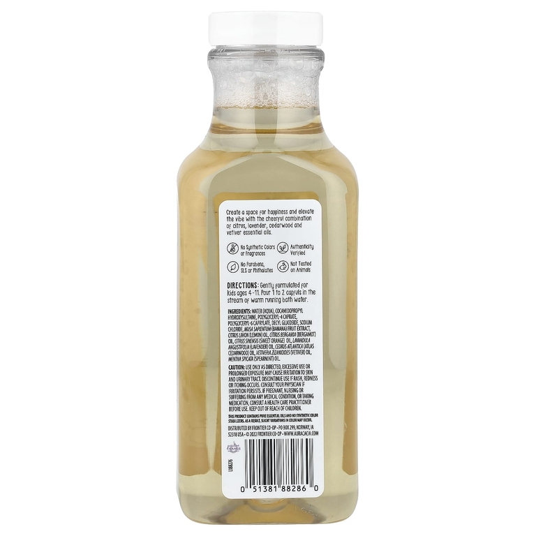 Aura Cacia, Kids, бодрящая пенная ванна, 384 мл (13 жидк. унц.)