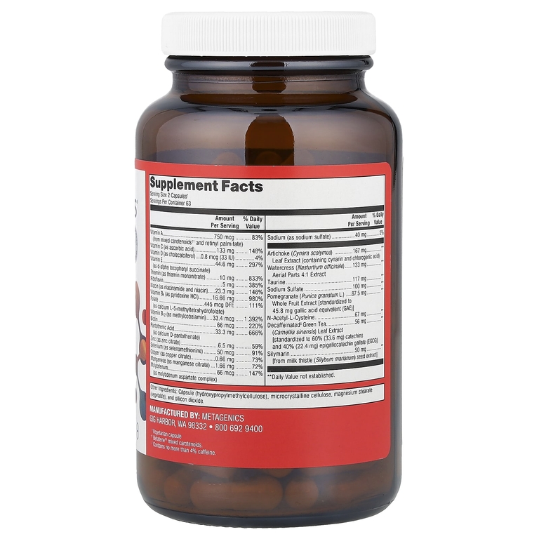 Metagenics, AdvaClear®, детоксикация, 126 капсул