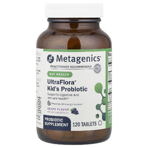 Metagenics, Детский пробиотик UltraFlora®, виноград, 120 таблеток
