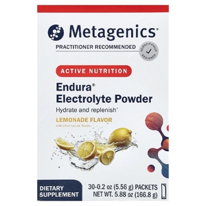 Metagenics, Endura®, электролитный напиток в порошке, со вкусом лимонада, 30 пакетиков по 5,56 г (0,2 унции)