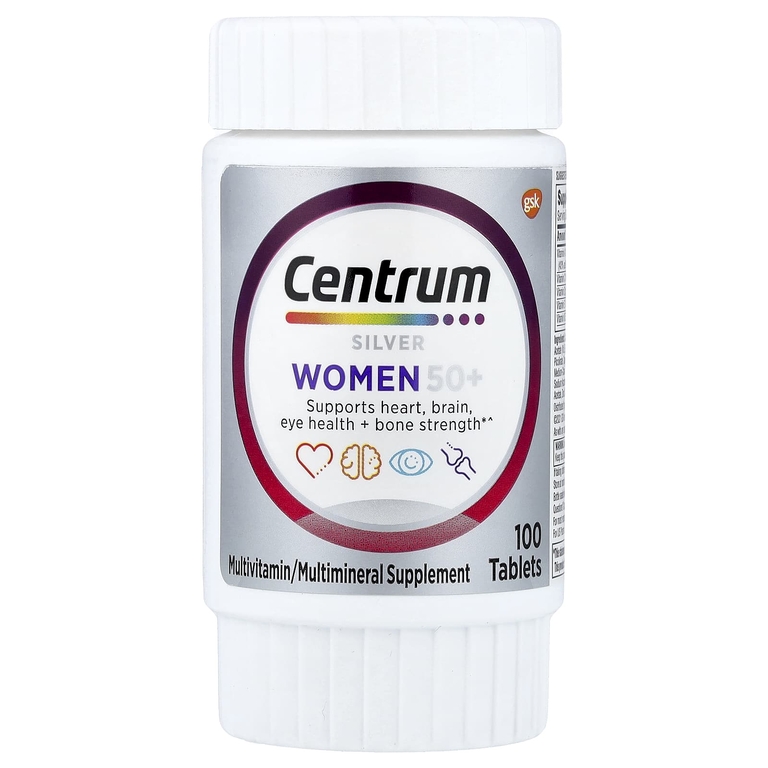 Centrum, Silver Women 50+, мультивитамины для женщин старше 50 лет, 100 таблеток