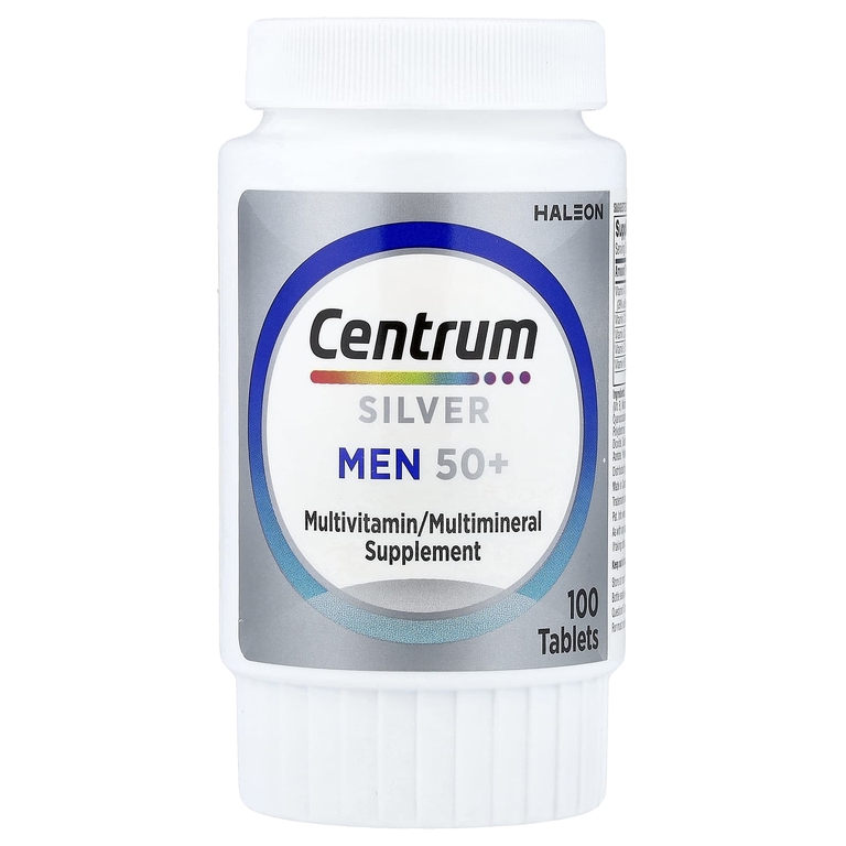 Centrum, Silver Men 50+, комплекс мультивитаминов для мужчин старше 50 лет, 100 таблеток