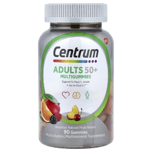 Centrum, Мультивитамины для взрослых старше 50, натуральное фруктовое ассорти, 90 жевательных мармеладок