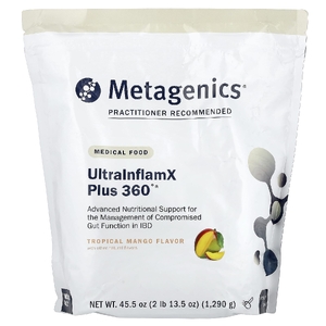 Metagenics, UltralnflamX Plus 360°®, лечебное питание, со вкусом тропического манго, 1290 г (45,5 унции)