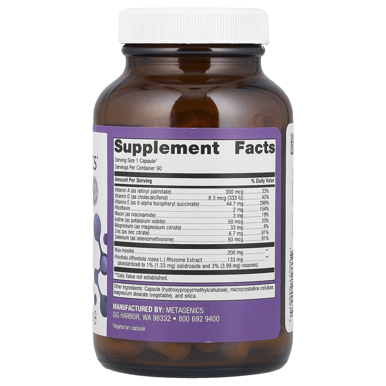 Metagenics, Thyrosol®, 90 капсул