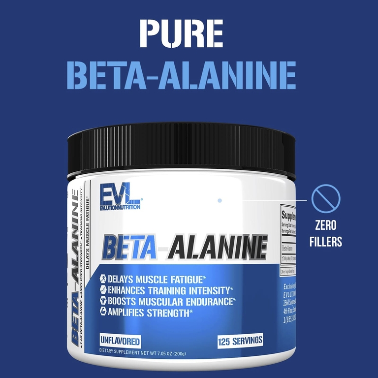 EVLution Nutrition, Бета-аланин, без добавок, 200 г (7,05 унции)