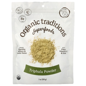 Organic Traditions, Superfoods, трифала в порошке, 200 г (7 унций)