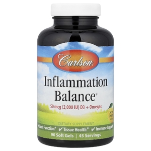 Carlson, Inflamutation Balance®, натуральный лимон, 90 мягких таблеток
