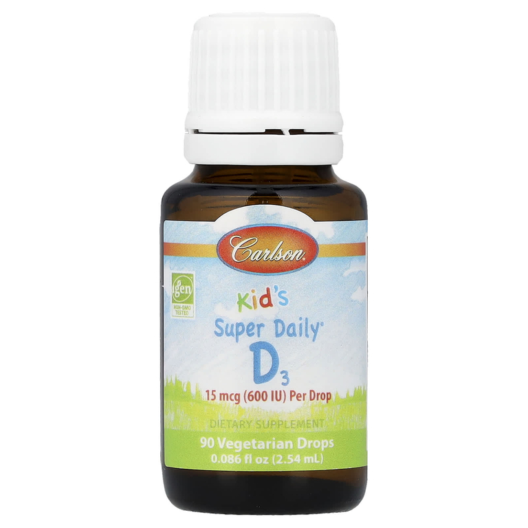 Carlson, Kid's Super Daily® D3, 2,54 мл (0,086 жидк. унции) (Товар снят с продажи) 