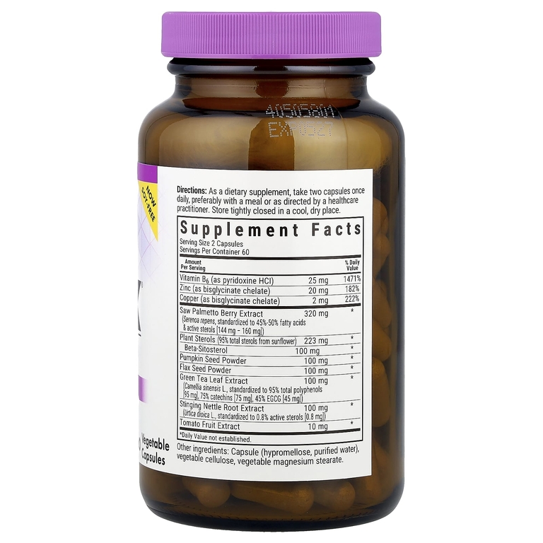 Bluebonnet Nutrition, комплекс для поддержки простаты, 120 растительных капсул