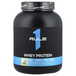 Rule One Proteins, сывороточный протеин, со вкусом ванильного мороженого, 2,24 кг (4,95 фунта)
