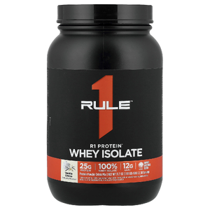 Rule One Proteins, R1 Protein™, сывороточный изолят, со вкусом ванильного крема, 900 г (1,98 фунта)