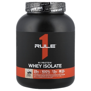 Rule One Proteins, R1 Protein™, сывороточный изолят, печенье и крем, 2,28 кг (5,03 фунта) (Товар снят с продажи) 