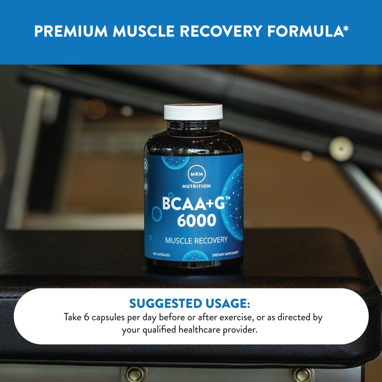 MRM Nutrition, смесь аминокислот с разветвленной цепью (BCAA) и L-глютамина, 150 капсул