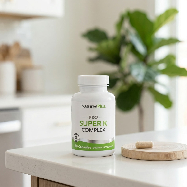 NaturesPlus, Pro Super K, комплекс с витамином K, 60 капсул (2040 мкг в 1 капсуле)