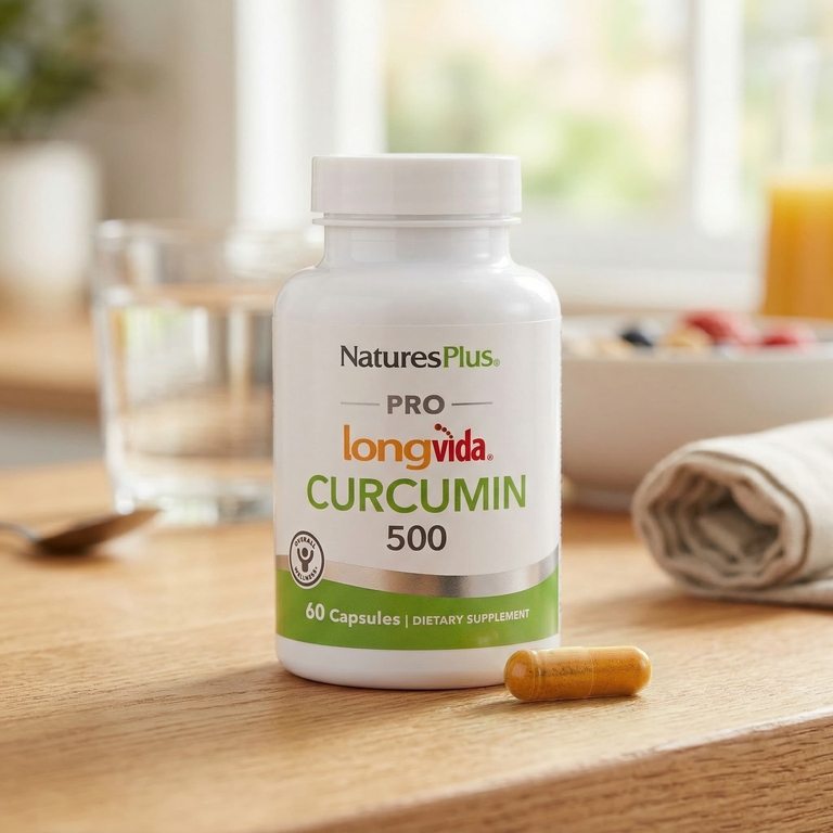 NaturesPlus, Pro Longvida®, оптимизированный куркумин, 500 мг, 60 капсул